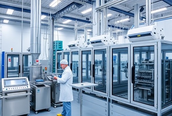 Pharmaceutical manufacturing facility with containment systems