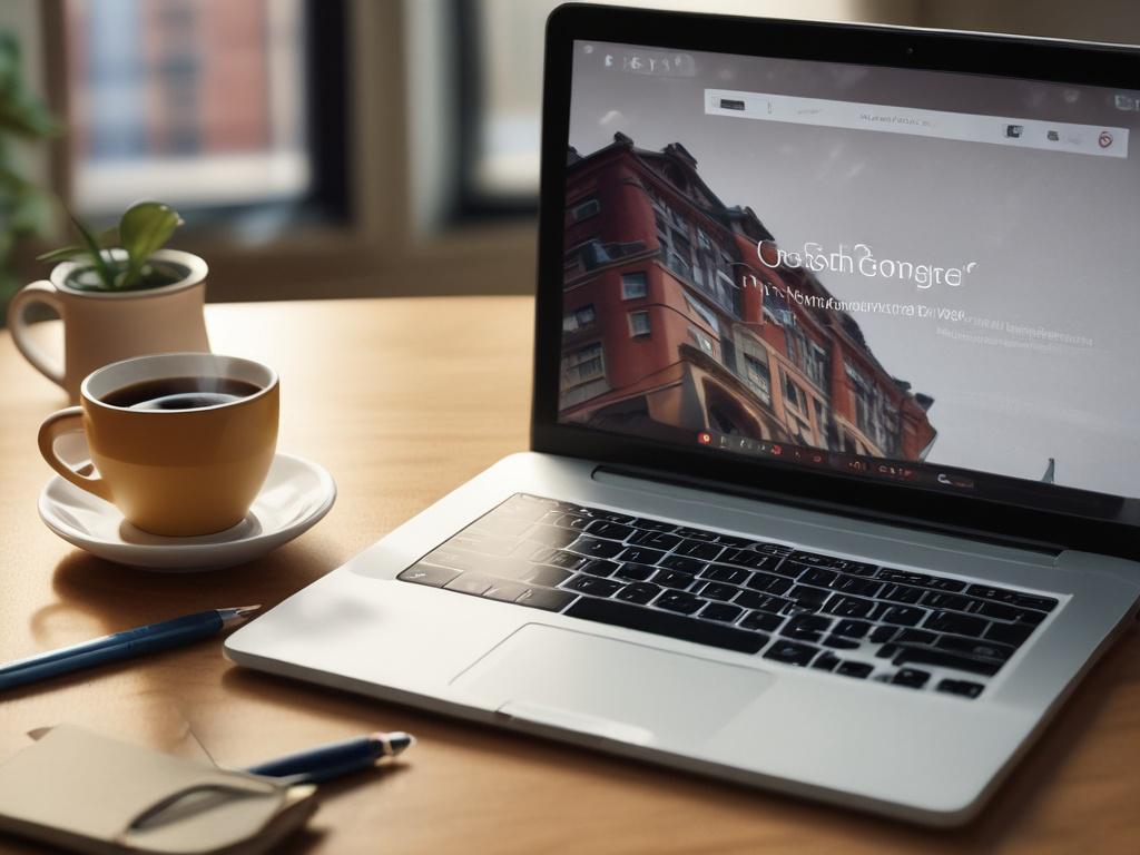 An inviting image of a laptop displaying a webinar interface,