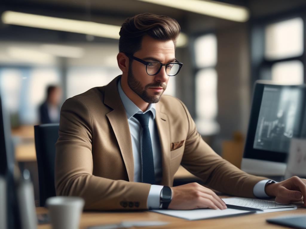 A close up shot of a confident investor finalizing an
