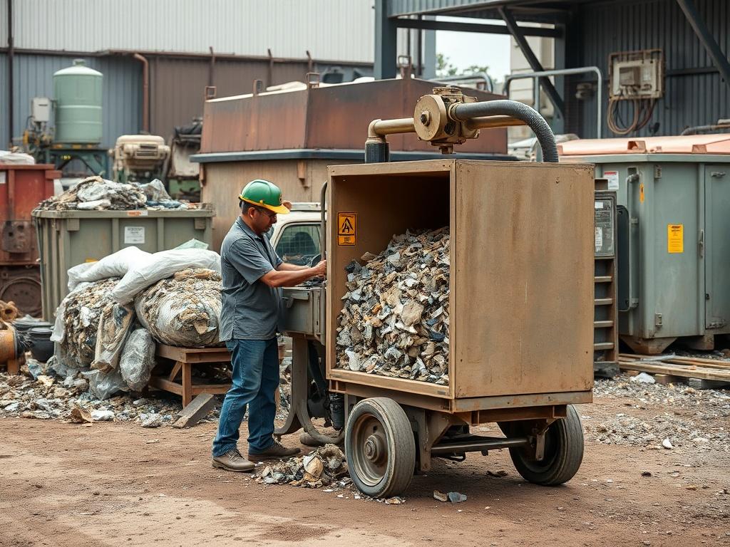 A realistic high resolution of a worker using specialized equipment