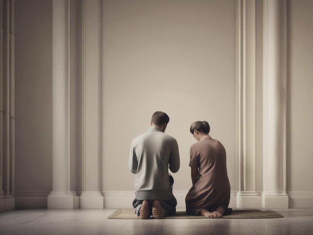 "Couple praying"