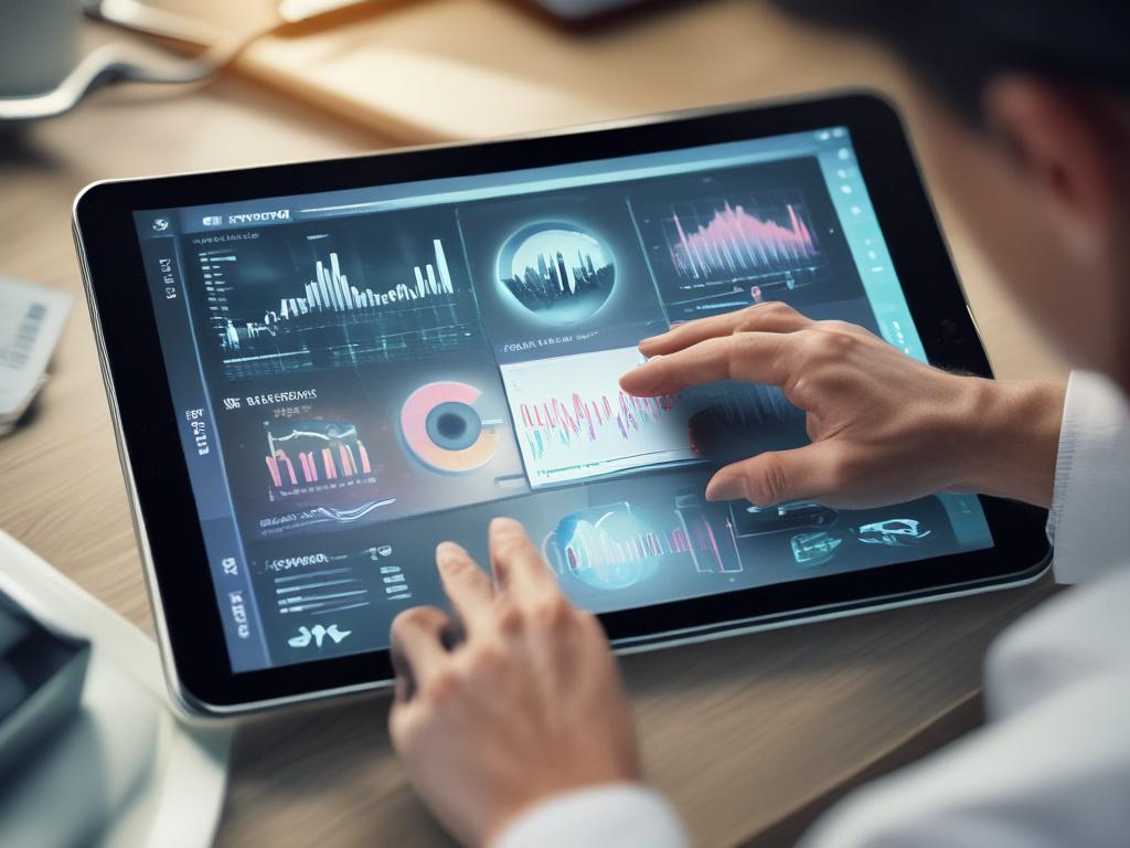 A close up shot of a professional consultant engaging with