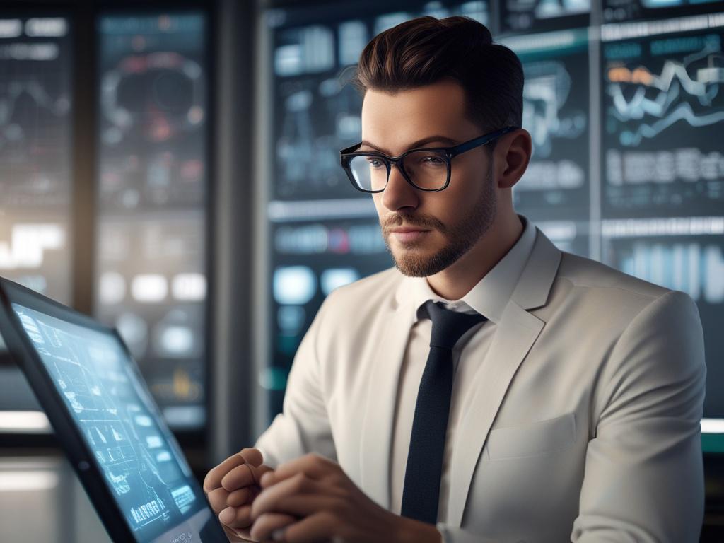 Create a realistic high resolution close up of a confident