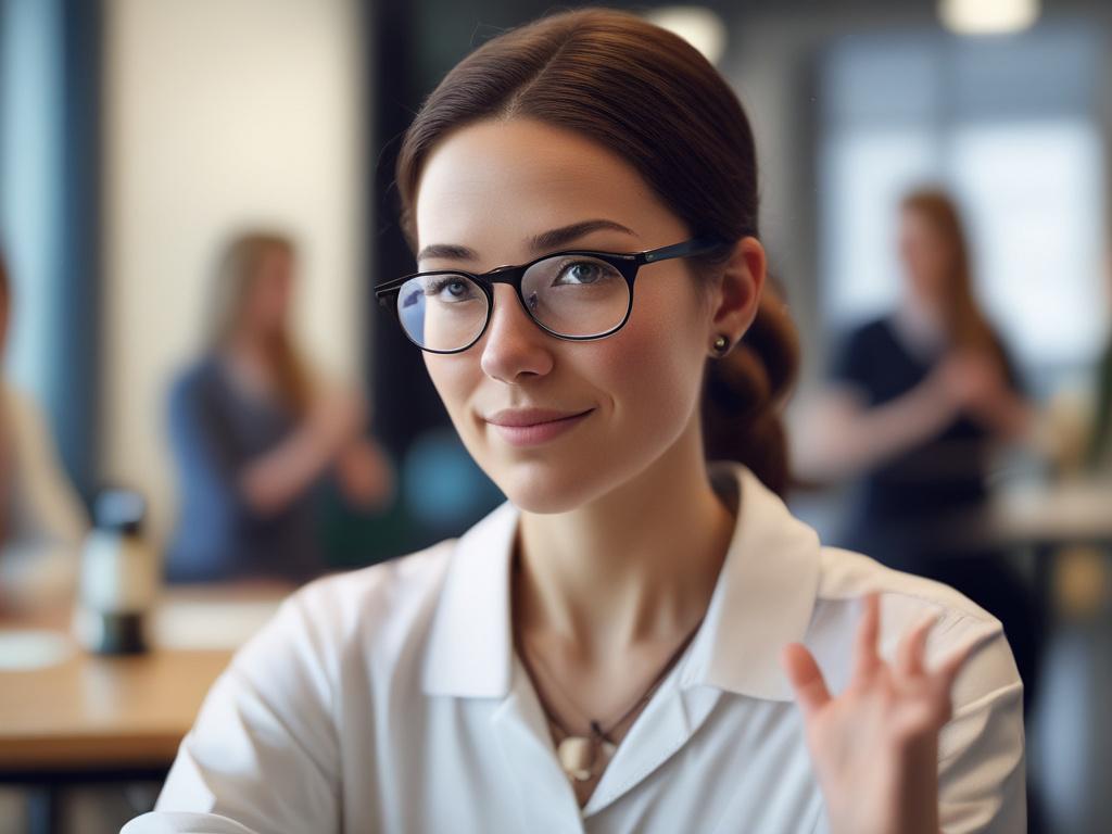 A hyper realistic close up of a professional trainer conducting
