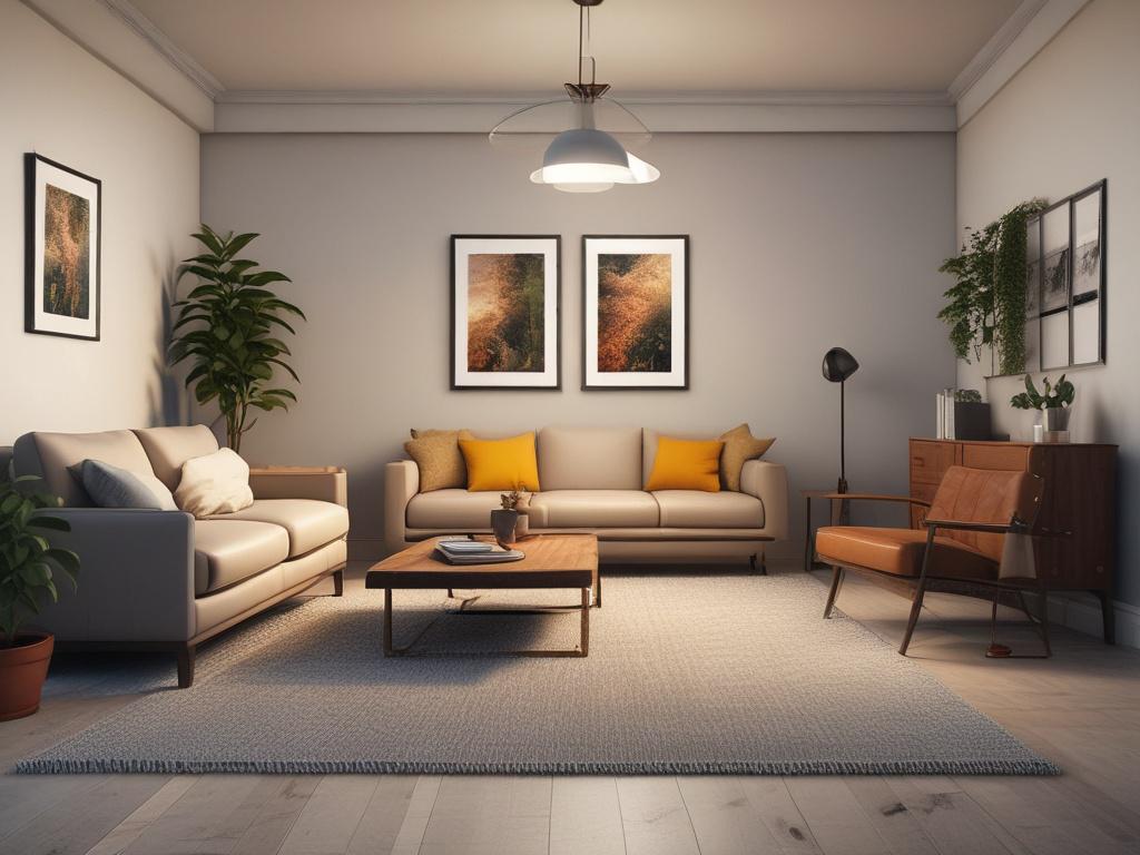 Create a hyper-realistic high-resolution image that captures the essence of a single therapist in a cozy, inviting therapy room, reflecting the theme "Understanding the Power of Psychotherapy." The composition should be simple and clear, focusing solely on the therapist, who is portrayed mid-conversation with a compassionate and attentive expression. 

The therapist should be seated comfortably in a modern armchair, dressed in smart-casual attire, conveying approachability and professionalism. The backgroun