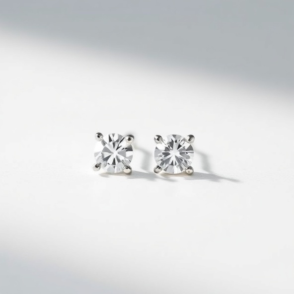 Diamond Stud Earrings - View 1