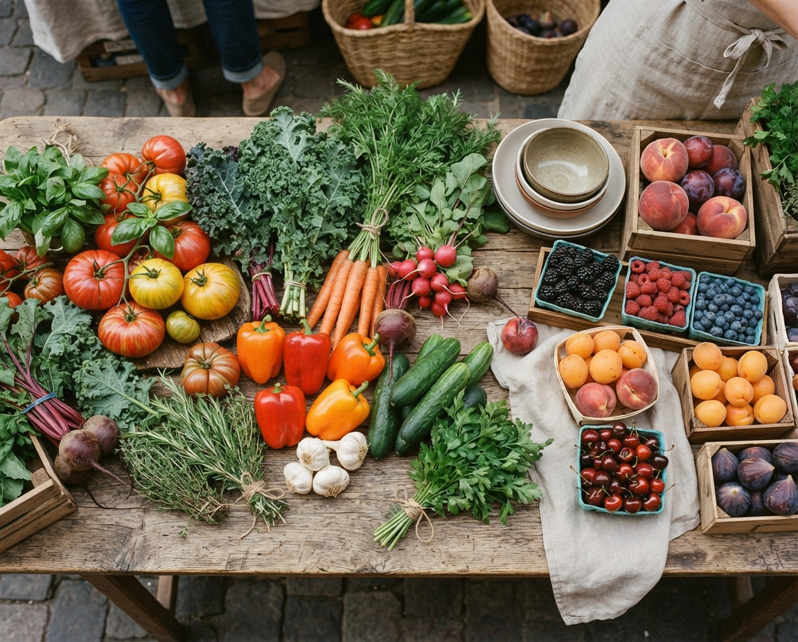 Fresh market produce