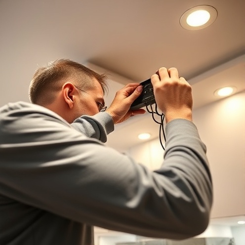 Kitchen lighting installation