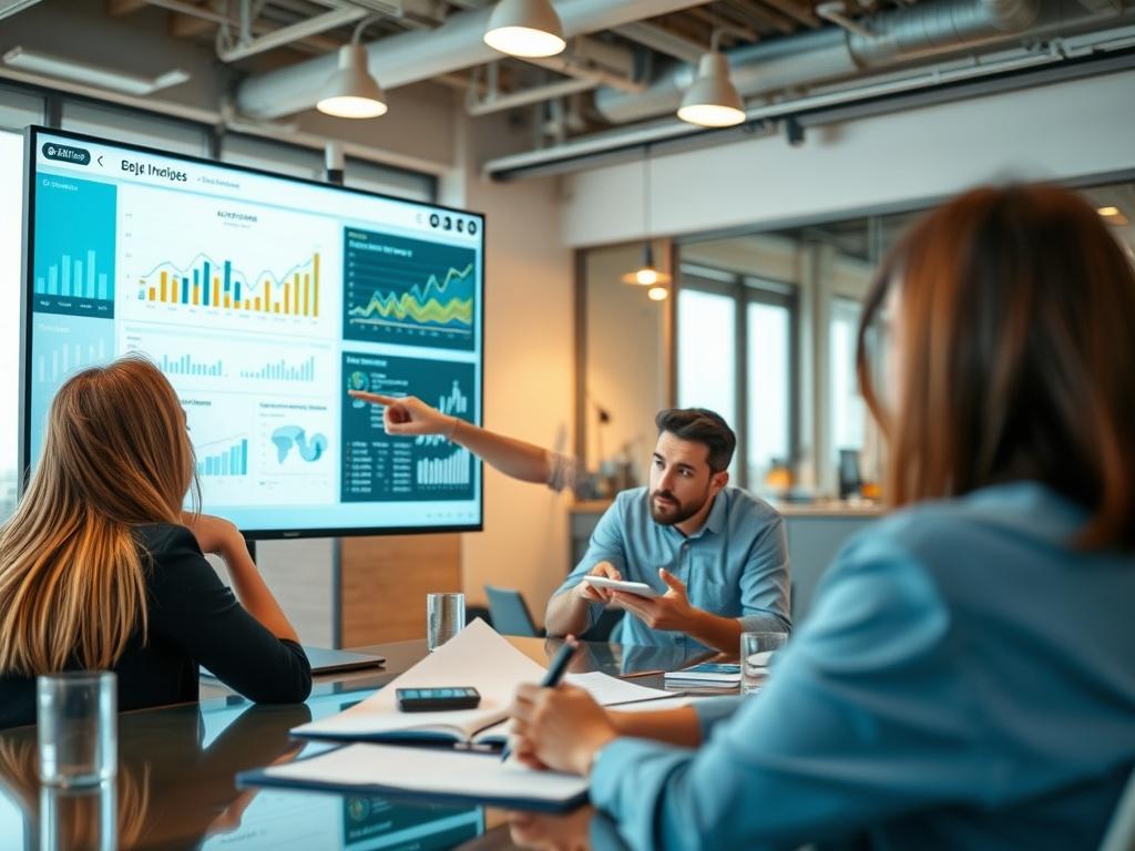 A close up of a digital strategy session in progress,