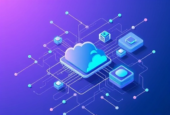 Digital innovation and cloud infrastructure illustration