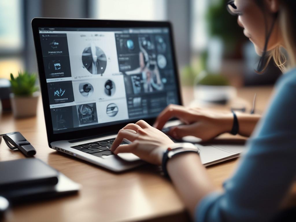 Close up shot of a professional virtual assistant working on