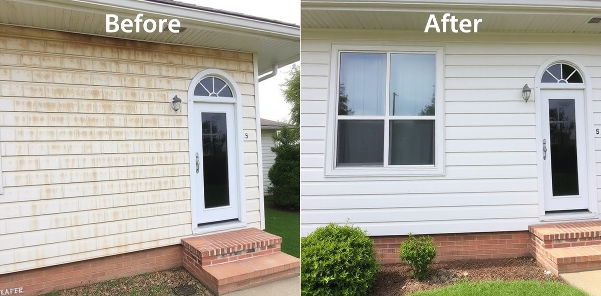 House Washing Before & After