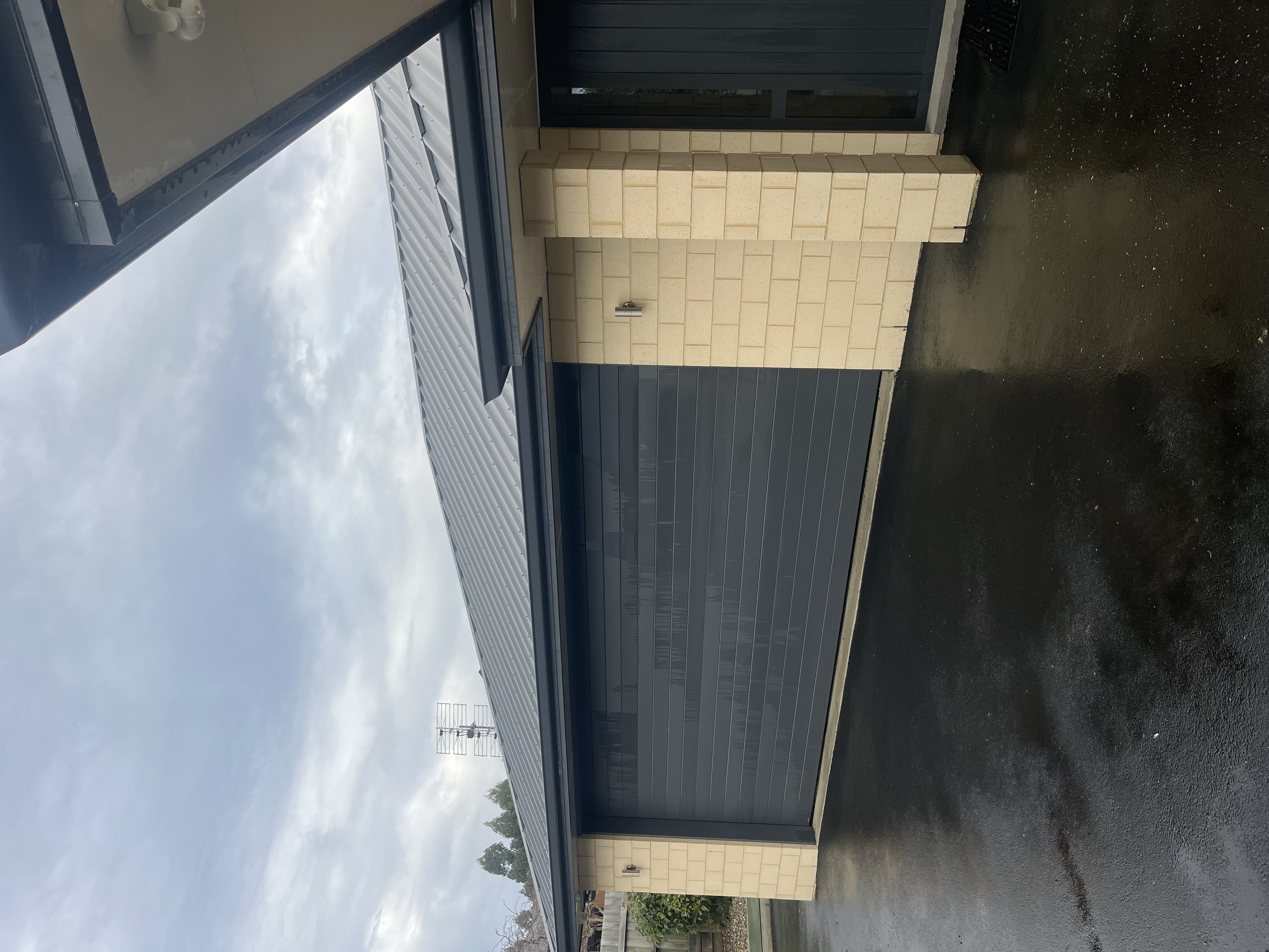 Professional exterior cleaning completed result