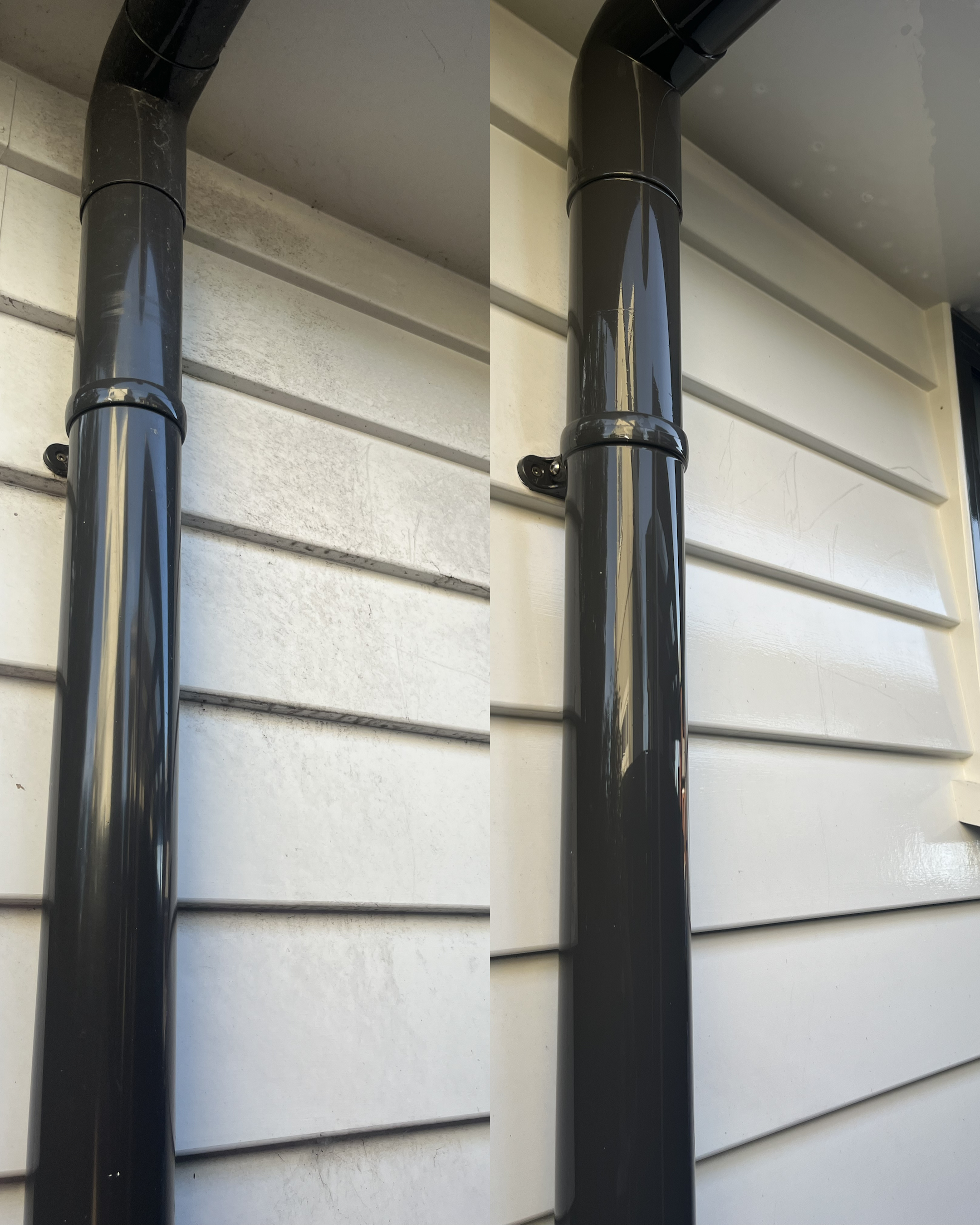 House washing transformation - before and after