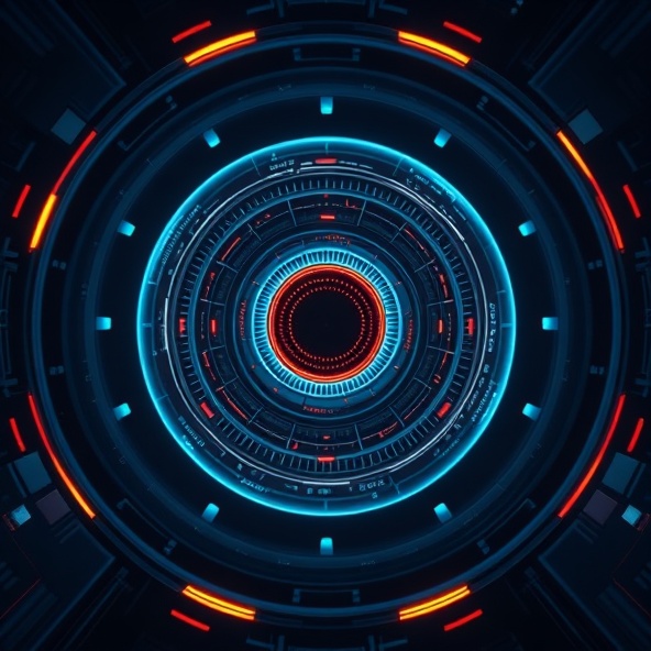 Abstract 3D nested shell sphere visualization