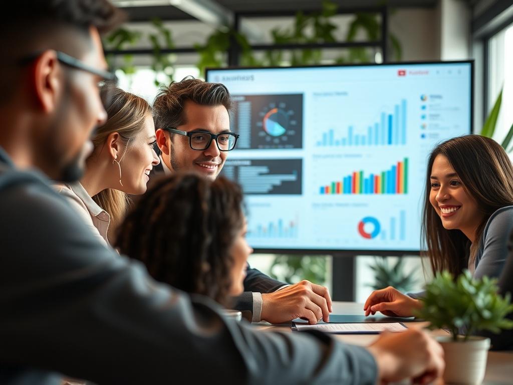 A close up shot of a digital marketing strategy session