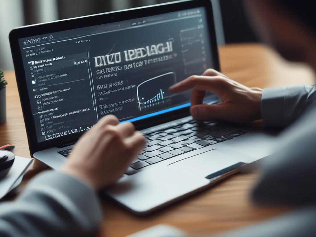A close up shot of a laptop screen displaying an