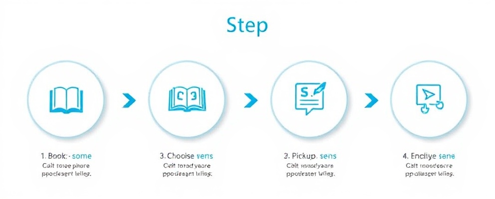 Step-by-step process visualization