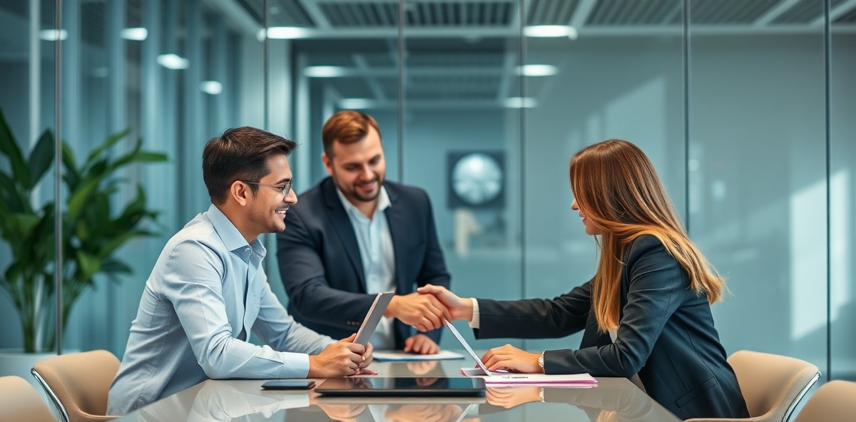 Business partnership collaboration