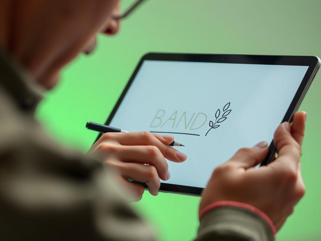 A hyper realistic close up shot of a designer sketching