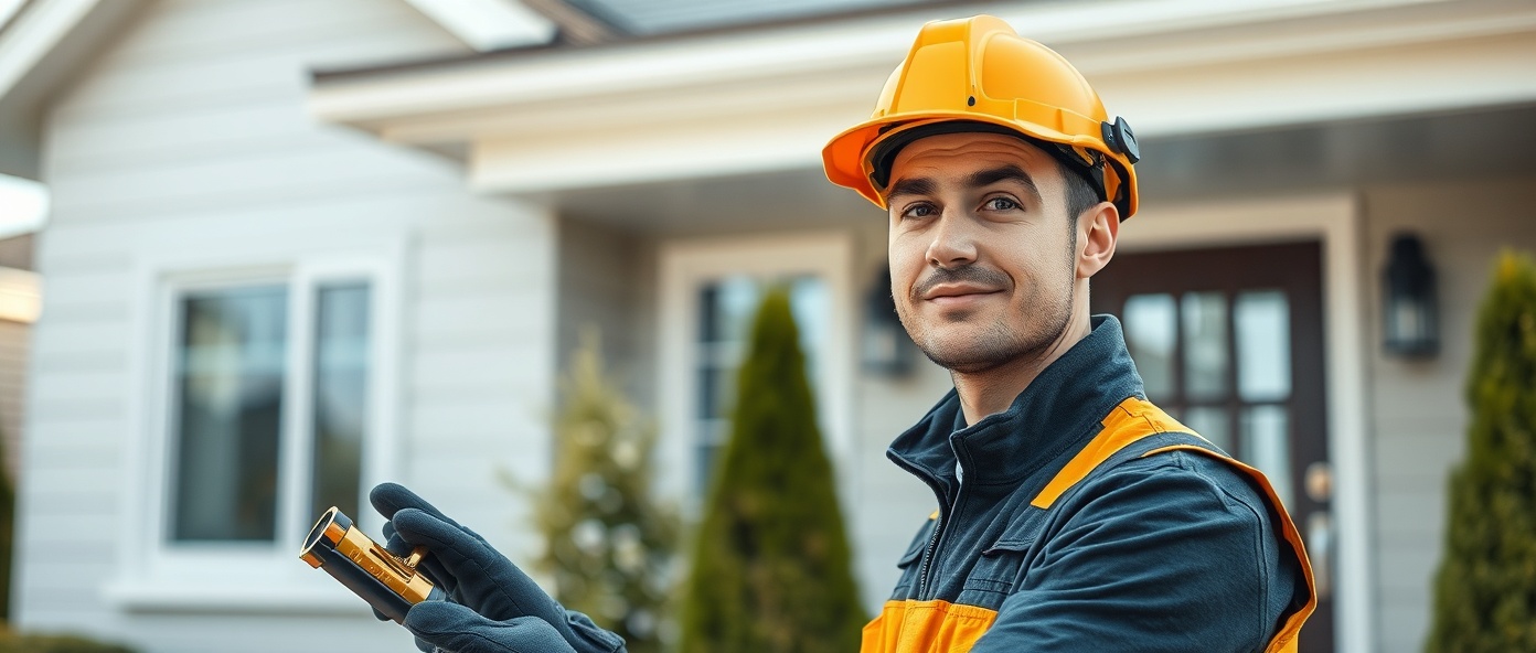 Service Professional Visiting Property