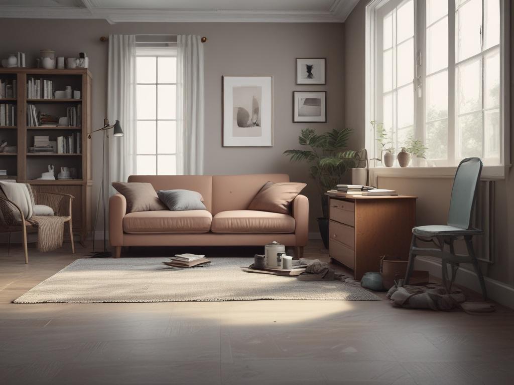 residential junk removal, clutter, clean space, furniture removal