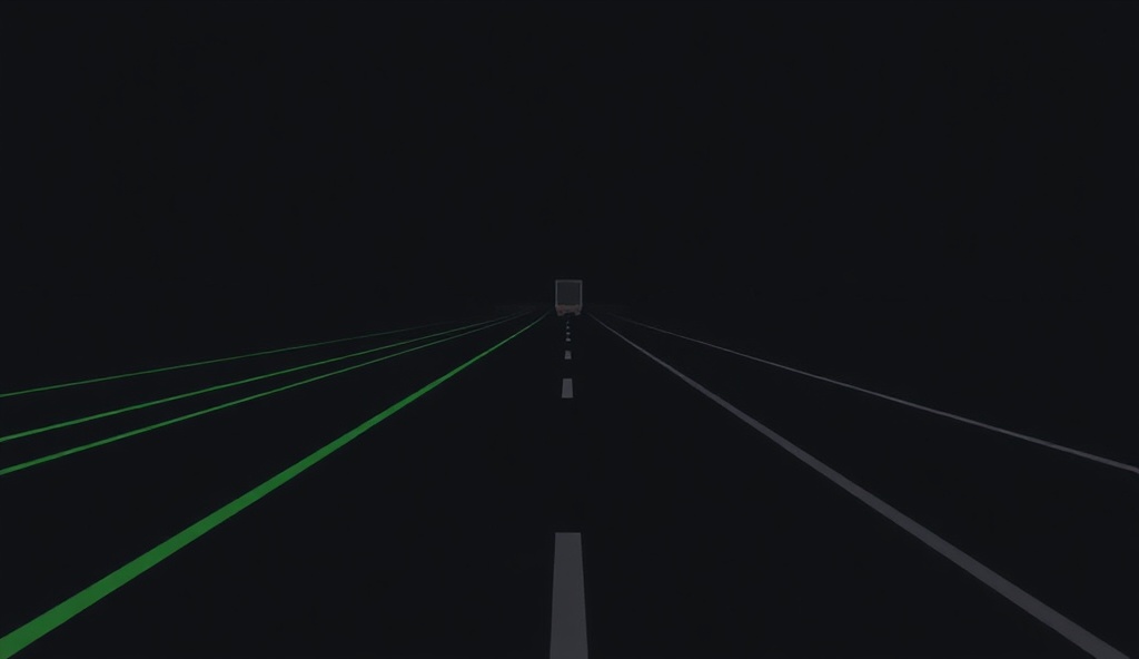 Highway with truck