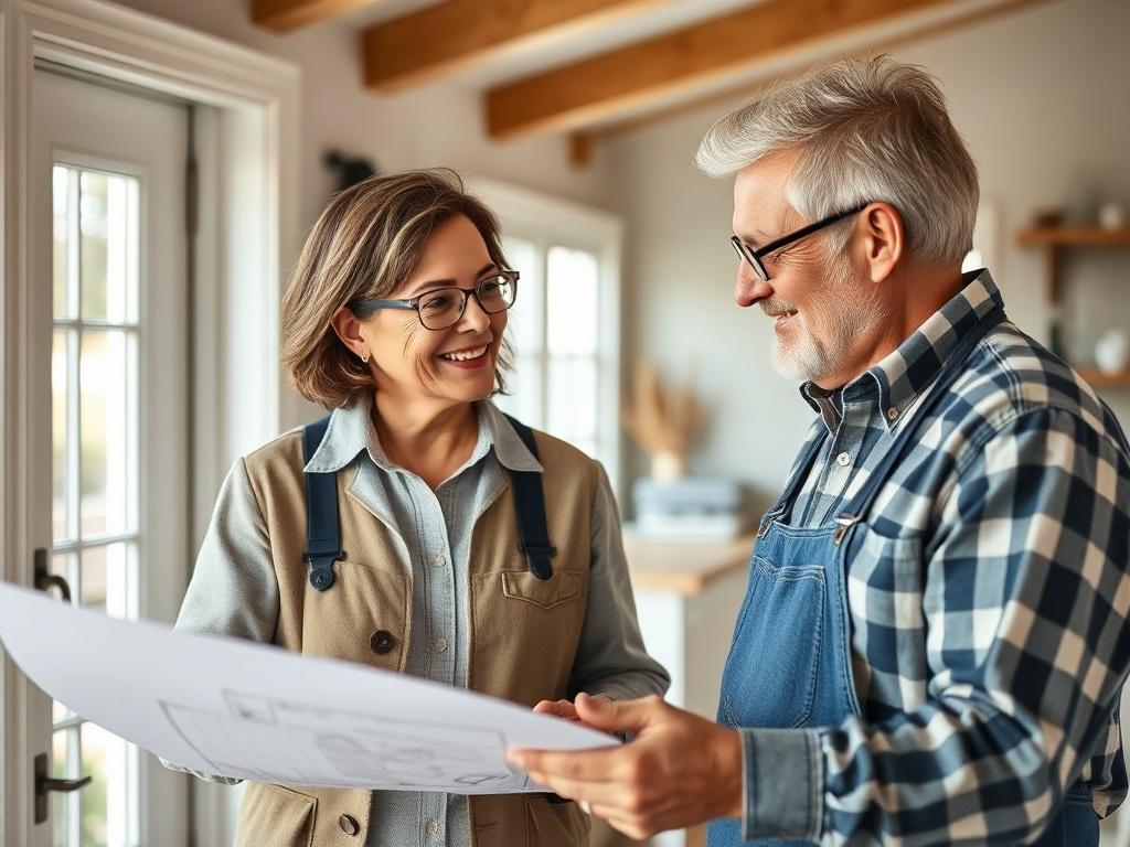 A close up shot of a friendly mobile home expert