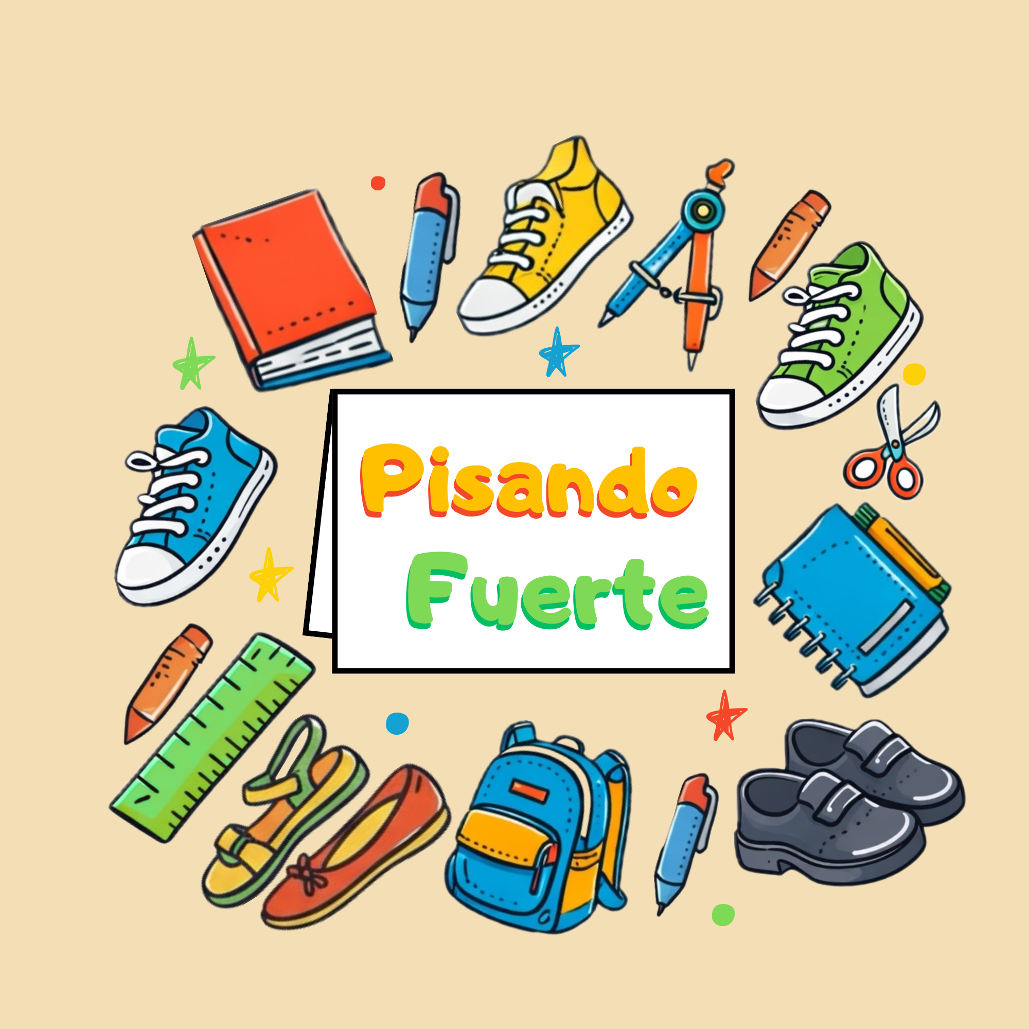 playful logo for 'pisando fuerte' educational program.png