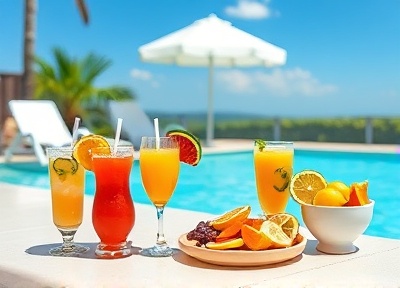 Poolside Snacks & Drinks