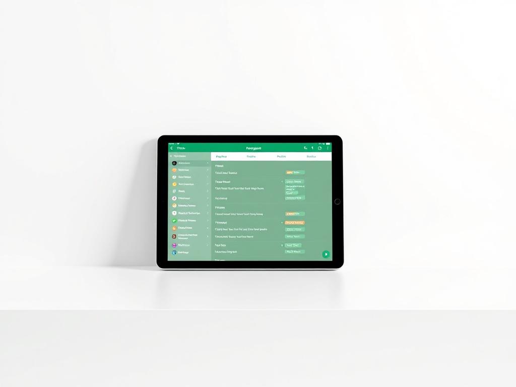 A realistic high resolution of a modern digital task organizer