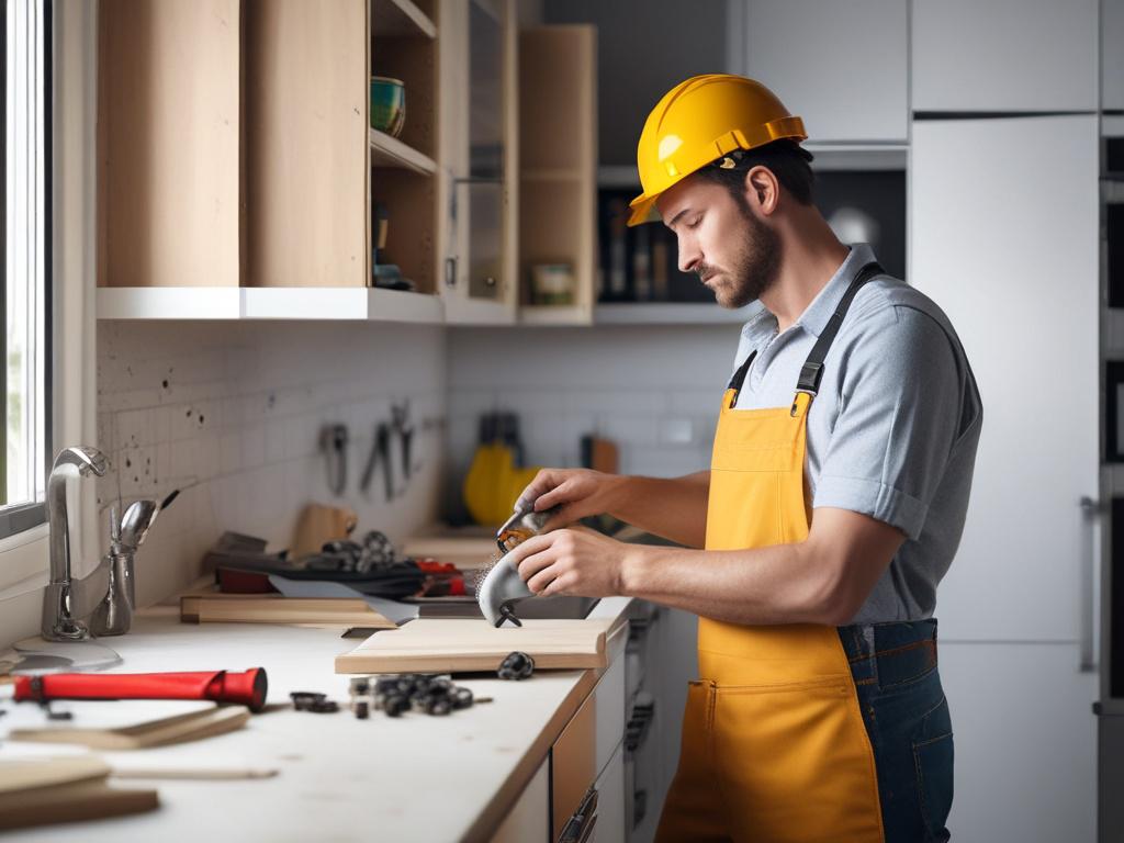 A hyper realistic close up of a professional construction worker