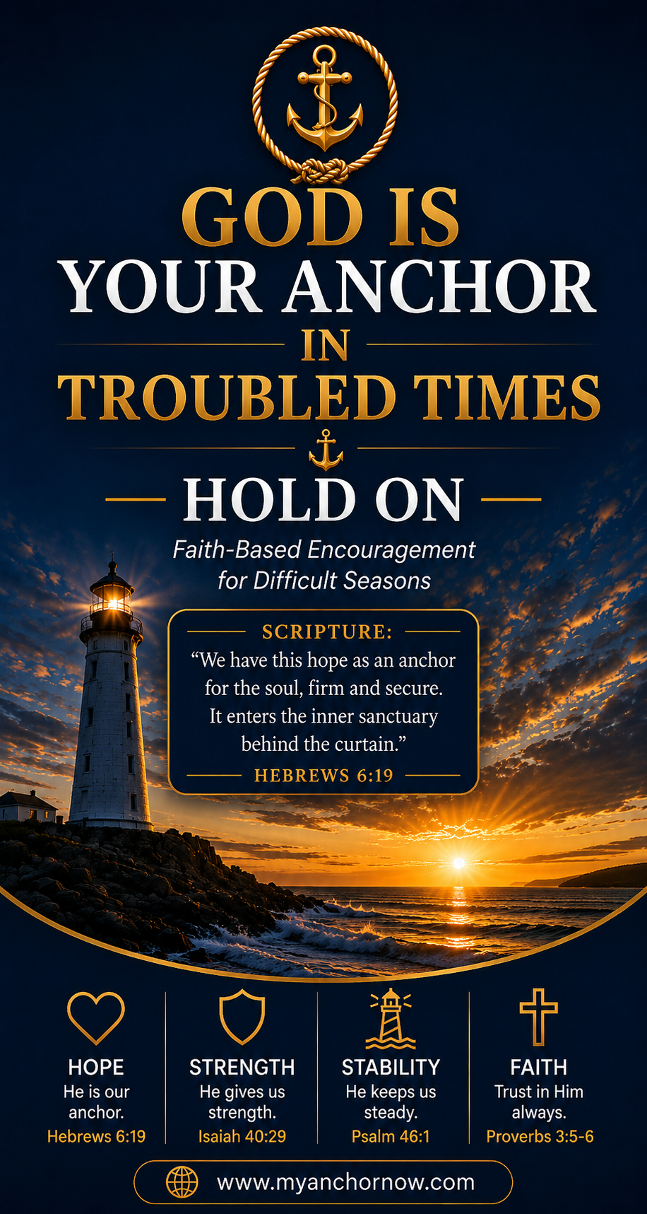 God is your Anchor . . . HOLD ON