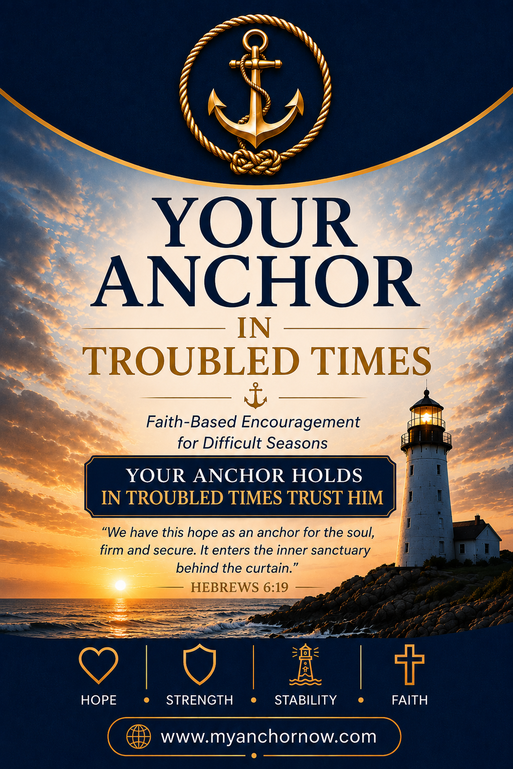 Your Anchor Holds in Troubled Times Trust Him