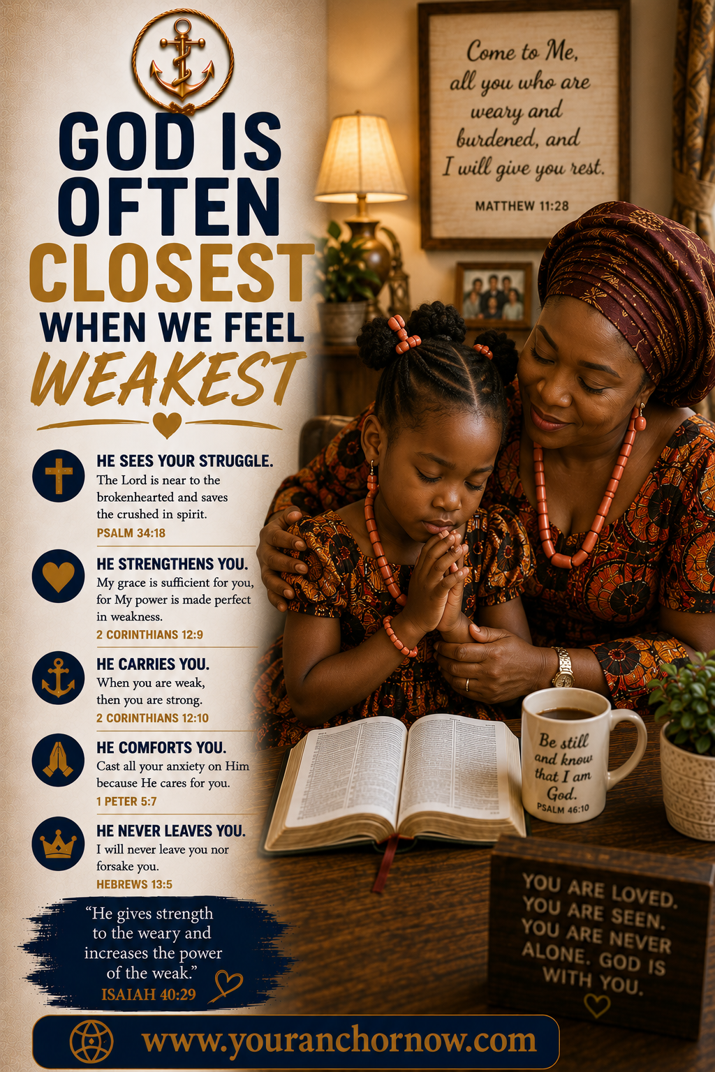 He Is Closest When We Are Weakest Isaiah 40:29