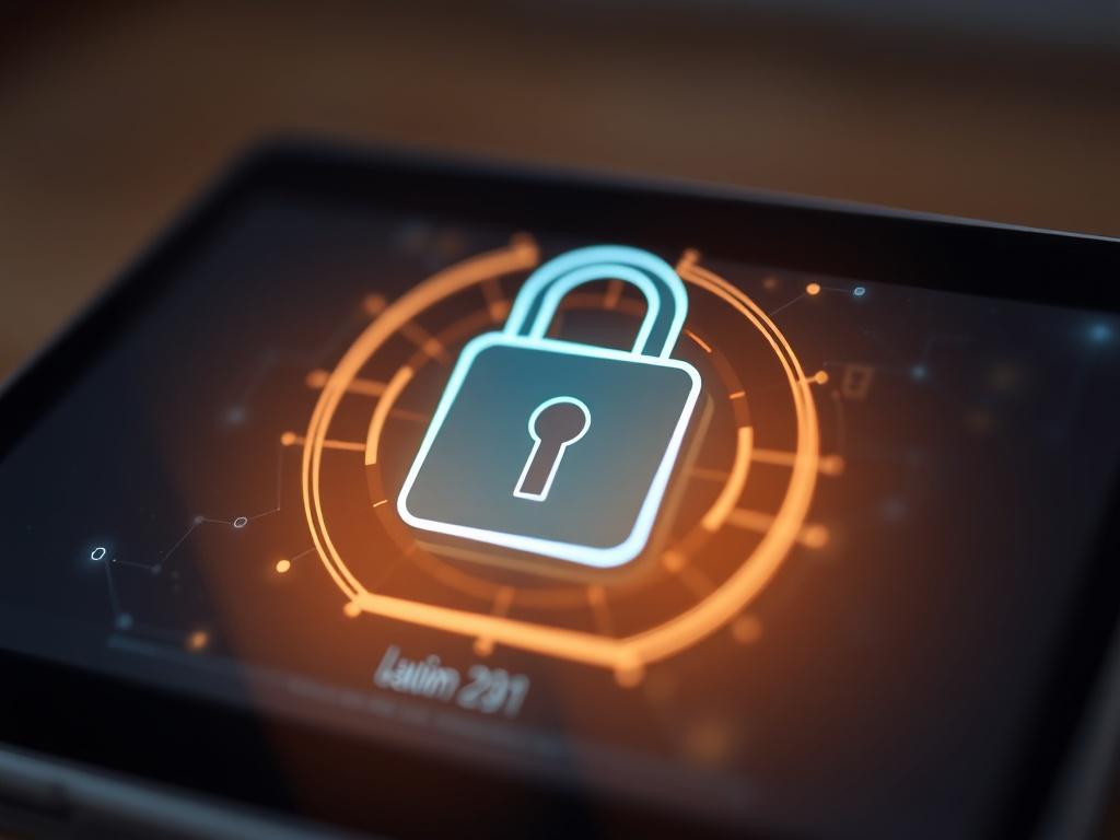 A close up shot of a digital lock on a