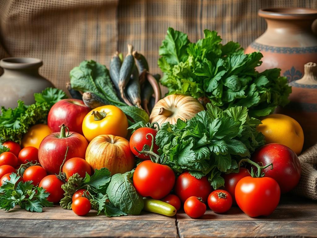 A close up shot of a vibrant assortment of fresh