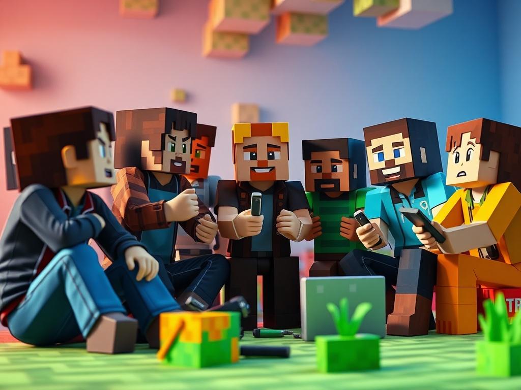 A realistic high resolution image depicting a diverse group of