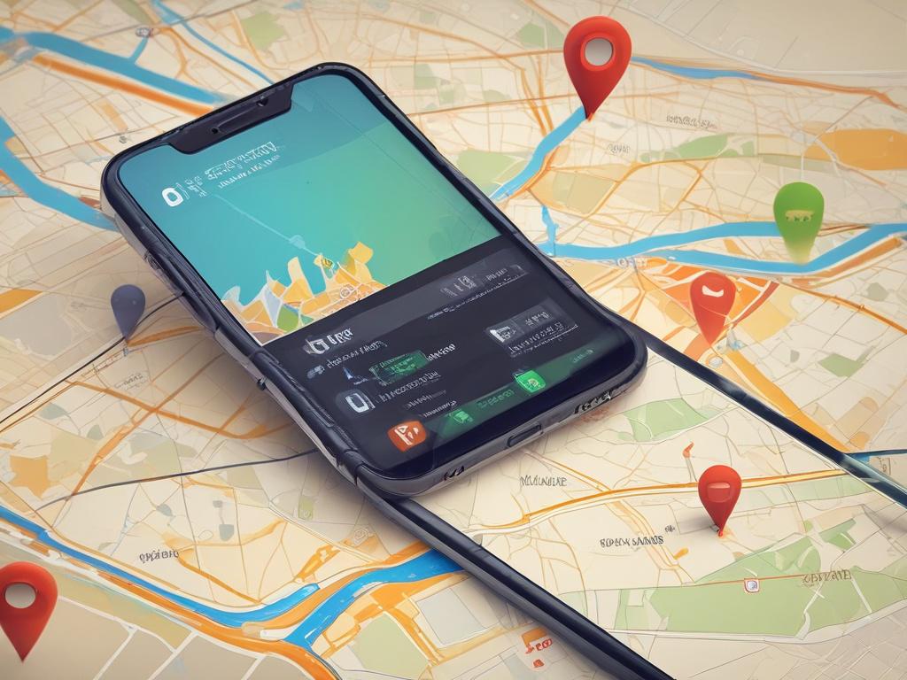 A smartphone displaying a real time delivery tracking map, with