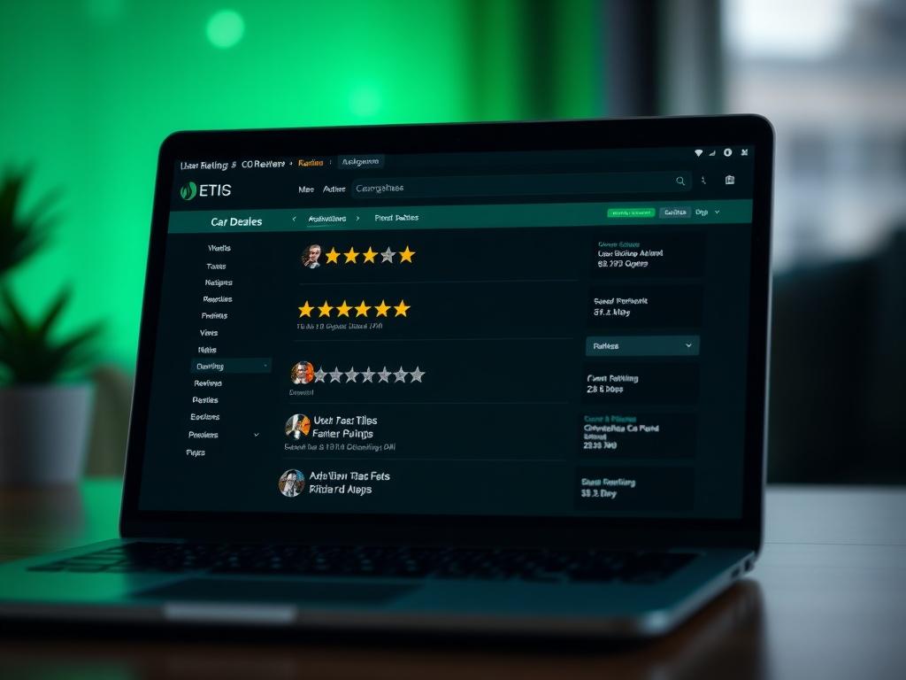 A close up shot of a laptop screen showcasing user
