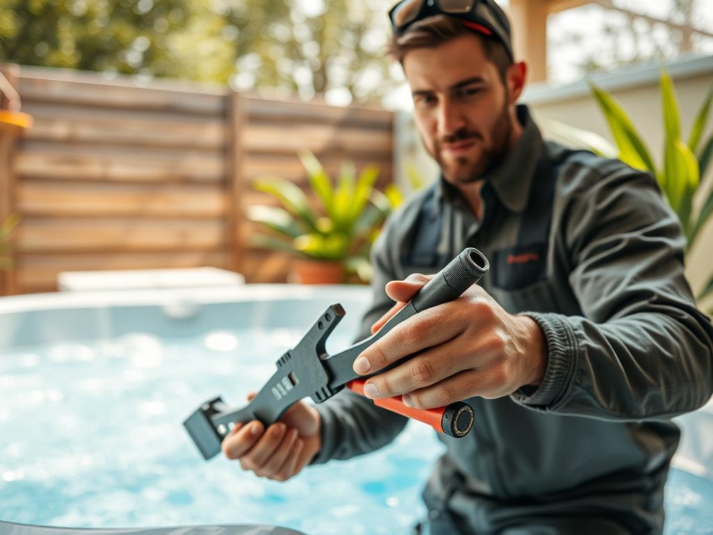 A close up shot of a technician repairing a hot