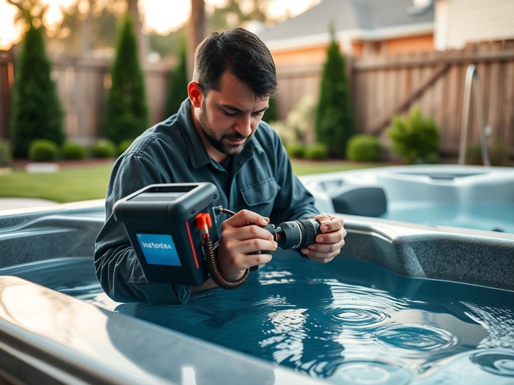 An engaging image of a technician using specialized equipment to
