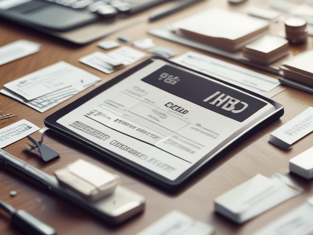 **AI Image Generation Prompt:**
Create a hyper-realistic, high-resolution photo that captures the essence of B2B companies utilizing invoice factoring for working capital. The main subject should be a confident business professional in a modern office setting, deeply engaged in a phone discussion while reviewing financial documents. Choose a close-up shot that highlights their focused expression, portraying determination and trust in the process.
In the background, include elements such as an organized de