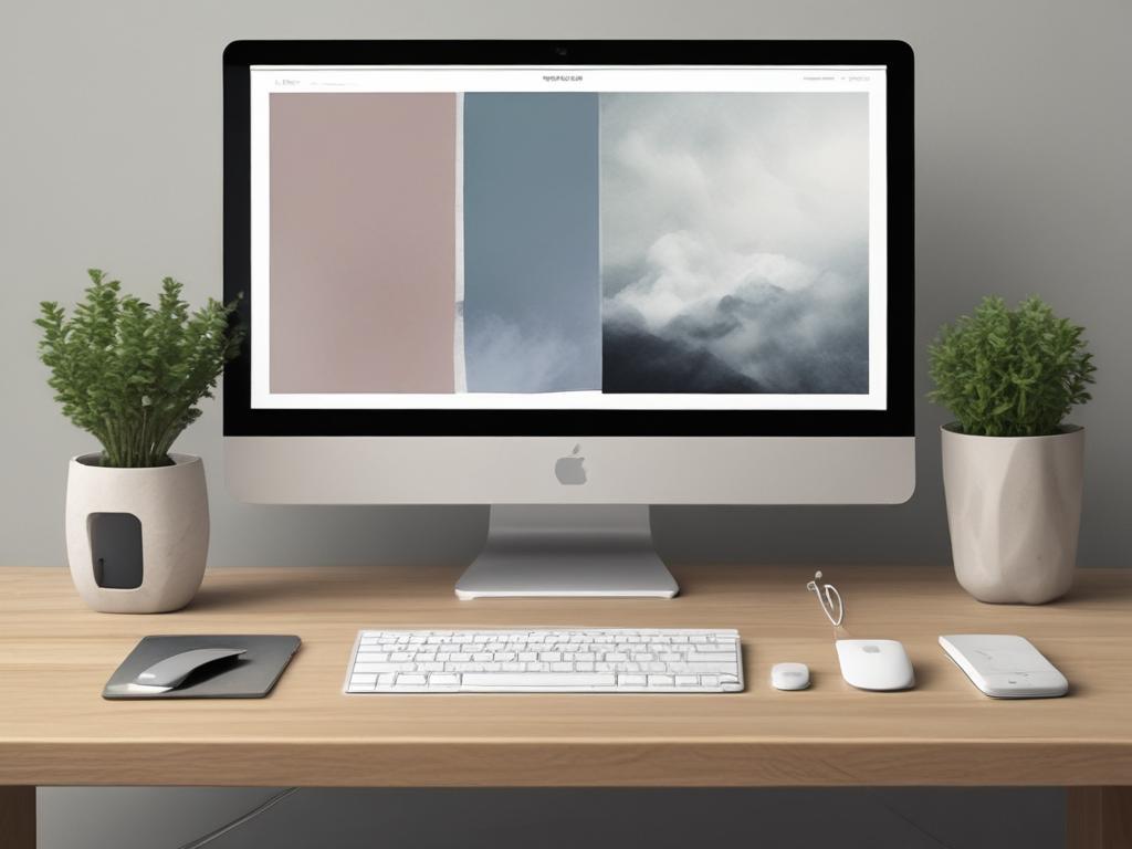 all in one desktop, touchscreen, sleek design, modern workspace