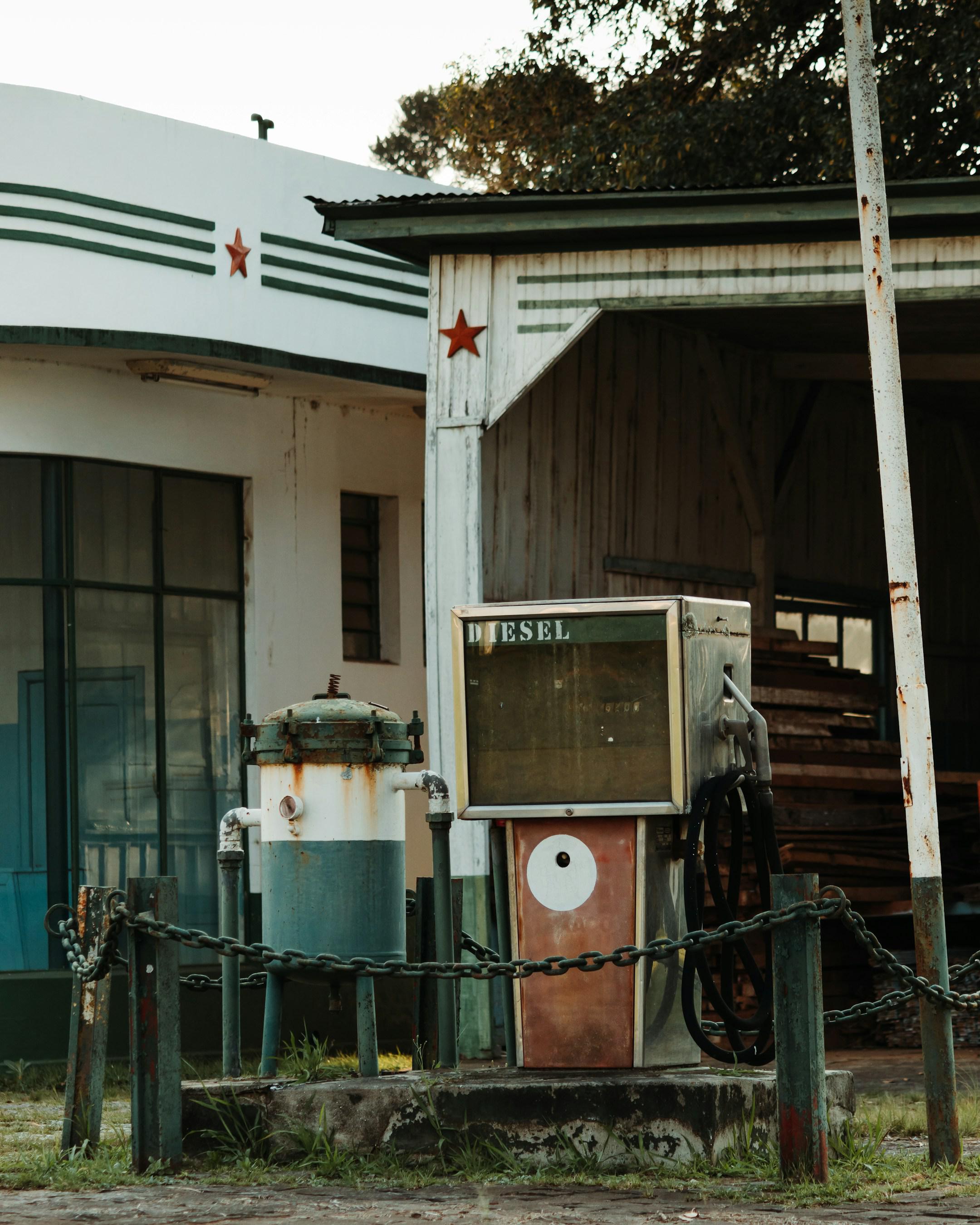 old gas station