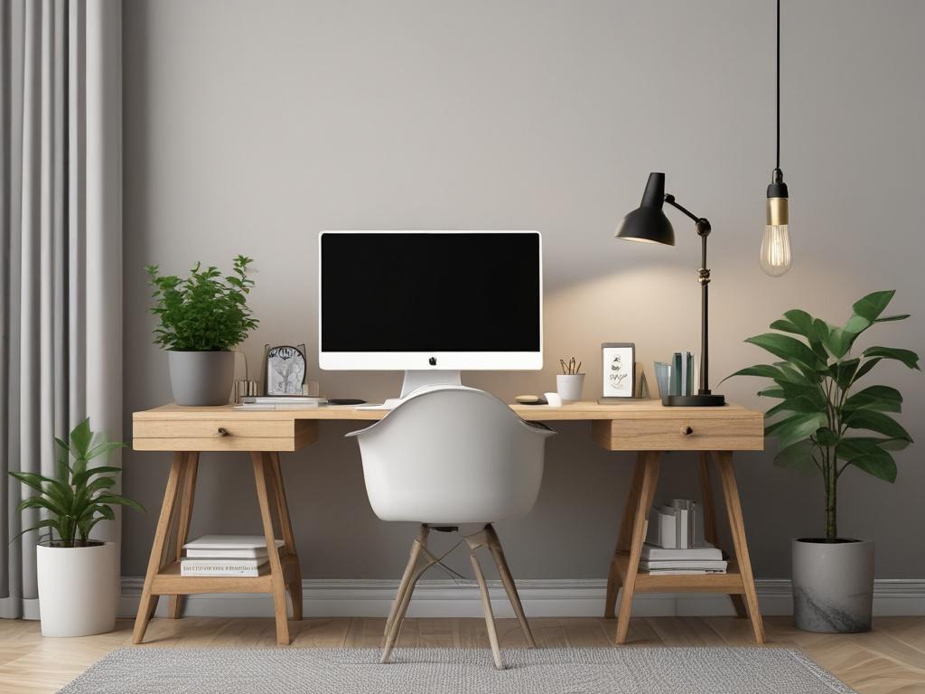 A close up shot of a neatly organized workspace featuring