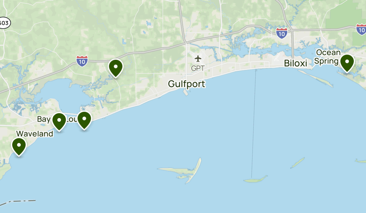 Mississippi Gulf Coast Service Area Map