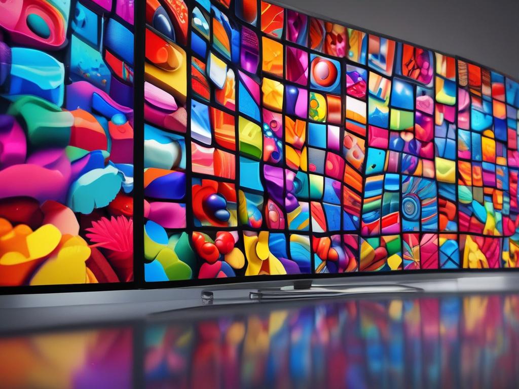 A close up shot of a high quality LED TV