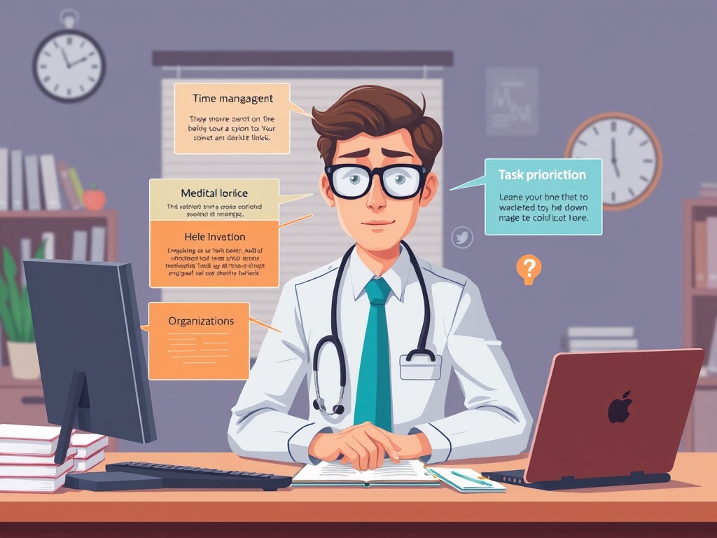 Workplace challenges illustration for ADHD