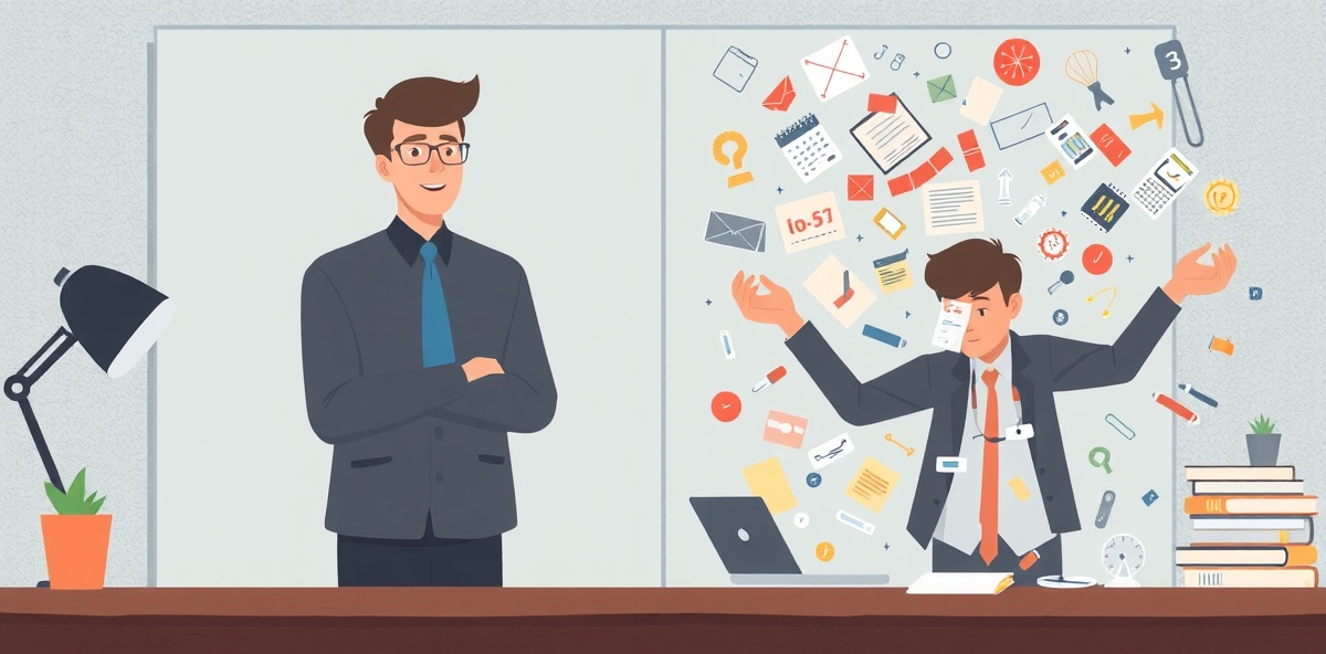 Adult ADHD symptoms: focused vs overwhelmed comparison with professional workplace setting